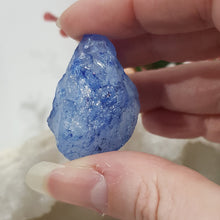 Load image into Gallery viewer, Crackle Quartz BLUE Crystal stone gemstone 40mm 2
