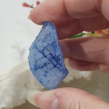 Load image into Gallery viewer, Crackle Quartz BLUE Crystal stone gemstone 40mm 2
