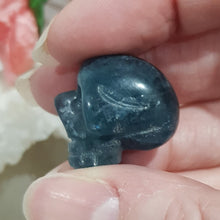 Load image into Gallery viewer, Skull Moss Agate Crystal Carving stone gemstone 25mm 2 SCUFFED
