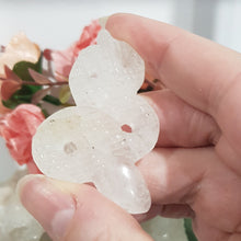 Load image into Gallery viewer, Snake Quartz Crystal Carving stone gemstone 55mm 1 with inclusions
