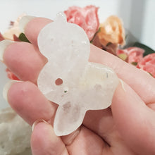Load image into Gallery viewer, Snake Quartz Crystal Carving stone gemstone 55mm 1 with inclusions
