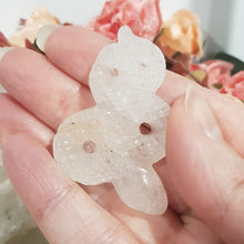 Load image into Gallery viewer, Snake Quartz Crystal Carving stone gemstone 55mm 1 with inclusions
