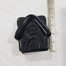 Load image into Gallery viewer, House Black Obsidian Crystal Carving Gemstone Stone 40mm
