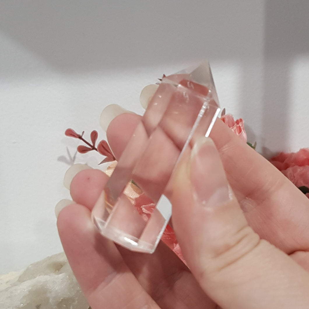 Clear Quartz crystal point Gemstone 55mm 6