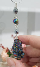 Load image into Gallery viewer, Titanium Aura Quartz crystal gemstone Energy Enhancer Sun catcher Ornament hanger 1
