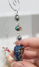 Load image into Gallery viewer, Titanium Aura Quartz crystal gemstone Energy Enhancer Sun catcher Ornament hanger 2
