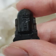 Load image into Gallery viewer, Mini Collectables crystal carving R2D2 black obsidian gemstone 20mm 414
