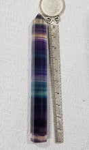 Load image into Gallery viewer, Rainbow Fluorite Wand Crystal Carving Point Tower Stone 110mm 4
