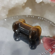 Load image into Gallery viewer, Bone crystal Carving Tigers Eye Stone 35mm 2
