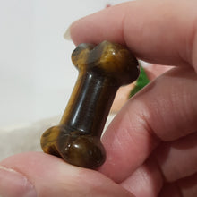 Load image into Gallery viewer, Bone crystal Carving Tigers Eye Stone 35mm 2
