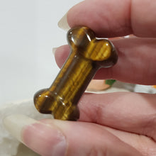 Load image into Gallery viewer, Bone crystal Carving Tigers Eye Stone 35mm 2
