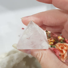 Load image into Gallery viewer, Pyramid Quartz Crystal Carving Stone 30mm
