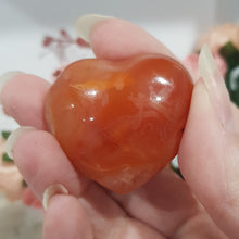 Load image into Gallery viewer, Carnelian Crystal Heart Carving stone 40mm 8
