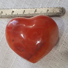 Load image into Gallery viewer, Carnelian Crystal Heart Carving stone 40mm 8
