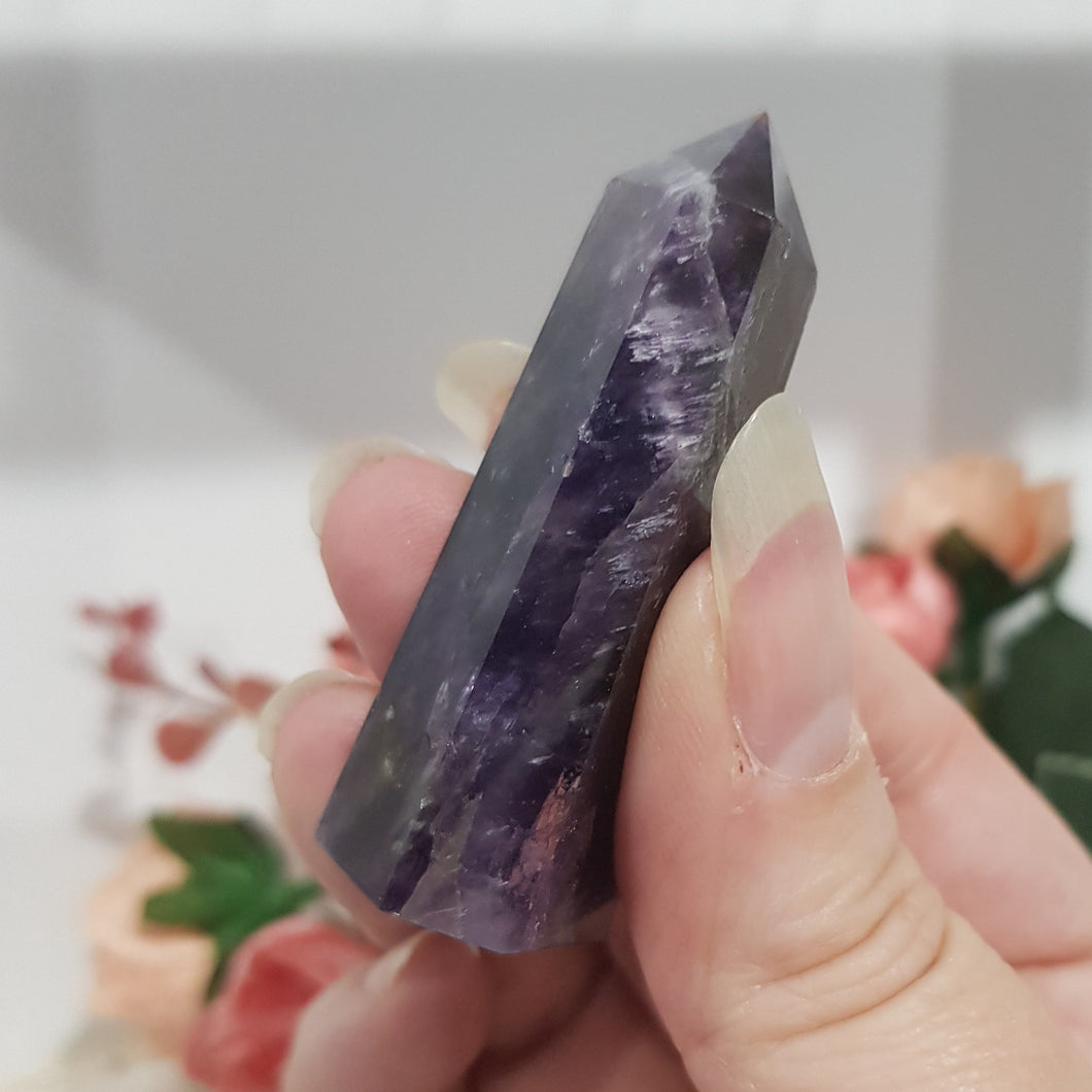 Amethyst crystal point gemstone 56mm 10