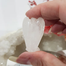 Load image into Gallery viewer, Angel Quartz Crystal Carving Gemstone 40mm 4
