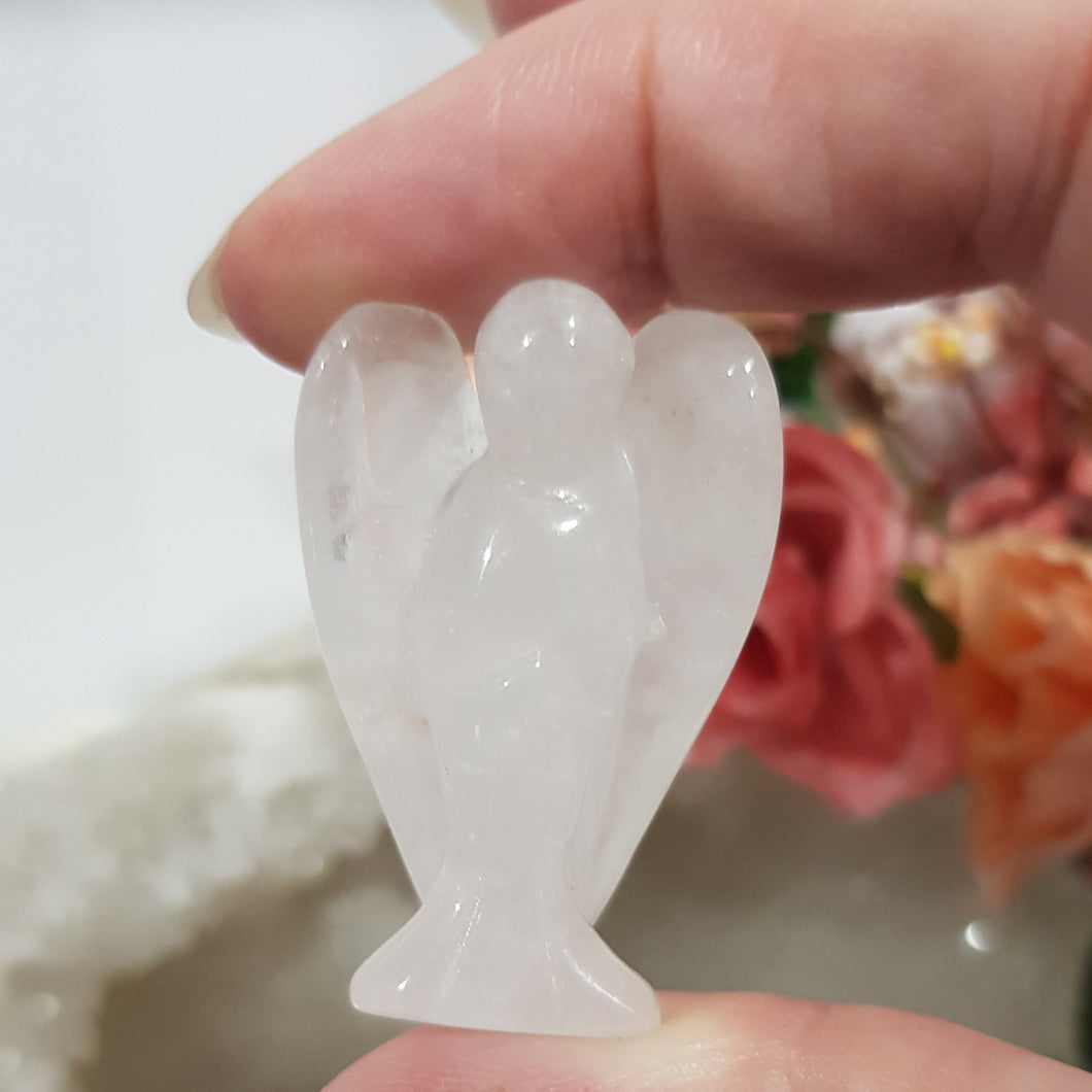 Angel Quartz Crystal Carving Gemstone 40mm 4