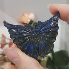 Load image into Gallery viewer, Butterfly Labradorite Crystal Carving Gemstone Stone 53mm 1
