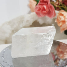 Load image into Gallery viewer, Optical Calcite Crystal Rough Gemstone Stone 50mm 1 CLOUDY &amp; CHIP
