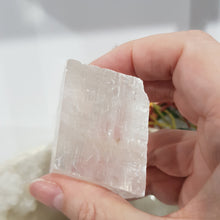 Load image into Gallery viewer, Optical Calcite Crystal Rough Gemstone Stone 50mm 1 CLOUDY &amp; CHIP
