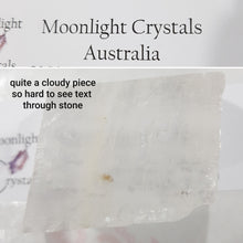 Load image into Gallery viewer, Optical Calcite Crystal Rough Gemstone Stone 50mm 1 CLOUDY &amp; CHIP
