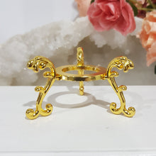 Load image into Gallery viewer, Sphere Stand GOLD alloy ornate 50mm
