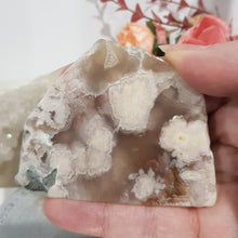 Load image into Gallery viewer, Flower Agate Crystal Slab Off cut Stone 75mm 2 Lovely
