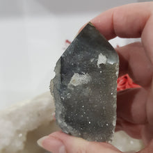 Load image into Gallery viewer, Black Sphalerite Crystal Point Tower Stone 65mm 5 DRUZY!
