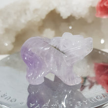 Load image into Gallery viewer, Bear Amethyst Crystal Carving Gemstone Stone 45mm 2
