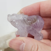 Load image into Gallery viewer, Bear Amethyst Crystal Carving Gemstone Stone 45mm 2
