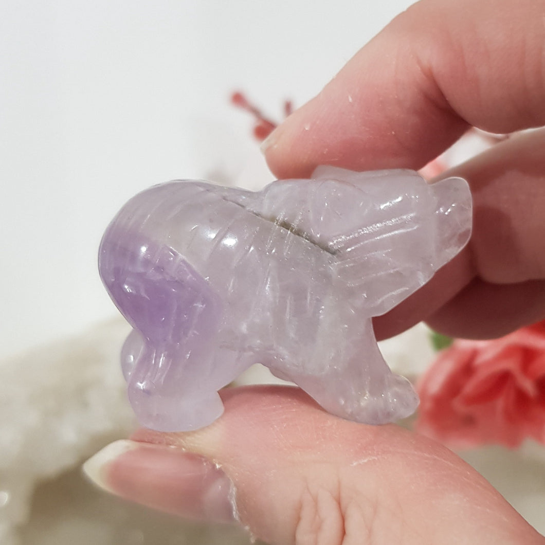 Bear Amethyst Crystal Carving Gemstone Stone 45mm 2