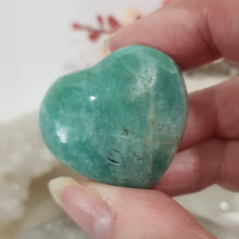 Load image into Gallery viewer, Amazonite Heart Crystal Carving Gemstone Stone 35mm 7
