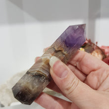 Load image into Gallery viewer, Amethyst Agate crystal point tower gemstone stone 105mm 3
