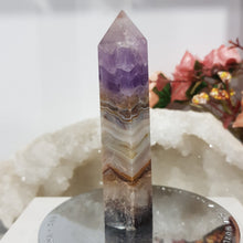 Load image into Gallery viewer, Amethyst Agate crystal point tower gemstone stone 100mm 5
