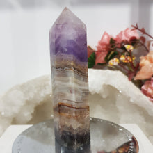 Load image into Gallery viewer, Amethyst Agate crystal point tower gemstone stone 100mm 5
