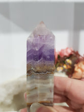 Load image into Gallery viewer, Amethyst Agate crystal point tower gemstone stone 100mm 5
