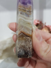 Load image into Gallery viewer, Amethyst Agate crystal point tower gemstone stone 100mm 5
