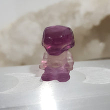 Load image into Gallery viewer, Mini Collectables crystal carving IRONMAN fluorite gemstone 20mm 630
