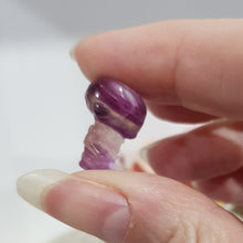 Load image into Gallery viewer, Mini Collectables crystal carving IRONMAN fluorite gemstone 20mm 630
