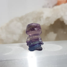 Load image into Gallery viewer, Mini Collectables crystal carving IRONMAN fluorite gemstone 20mm 640
