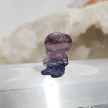 Load image into Gallery viewer, Mini Collectables crystal carving IRONMAN fluorite gemstone 20mm 640
