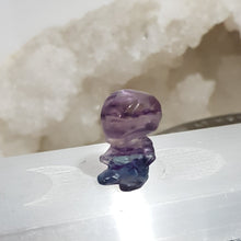 Load image into Gallery viewer, Mini Collectables crystal carving IRONMAN fluorite gemstone 20mm 640
