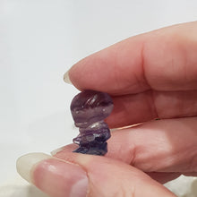 Load image into Gallery viewer, Mini Collectables crystal carving IRONMAN fluorite gemstone 20mm 640
