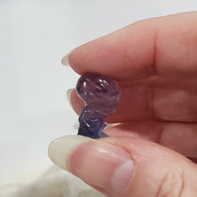 Load image into Gallery viewer, Mini Collectables crystal carving IRONMAN fluorite gemstone 20mm 640
