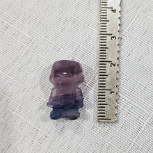 Load image into Gallery viewer, Mini Collectables crystal carving IRONMAN fluorite gemstone 20mm 640
