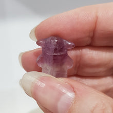 Load image into Gallery viewer, Mini Collectables crystal carving YODA fluorite gemstone 18mm 642
