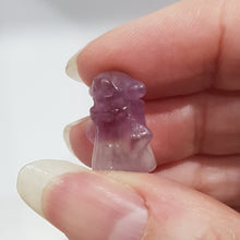 Load image into Gallery viewer, Mini Collectables crystal carving YODA fluorite gemstone 18mm 642
