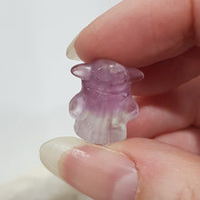 Load image into Gallery viewer, Mini Collectables crystal carving YODA fluorite gemstone 18mm 642
