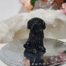 Load image into Gallery viewer, Dog Labrador / Retriever Black Obsidian Crystal Carving 40mm
