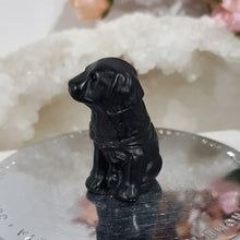 Load image into Gallery viewer, Dog Labrador / Retriever Black Obsidian Crystal Carving 40mm
